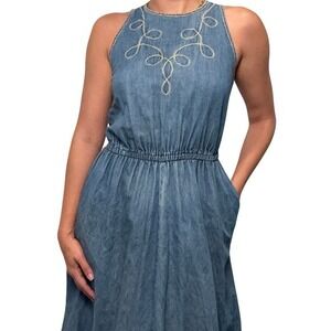 Vintage Oscar de‎ la Renta Jean Dress for Saks Fifth Avenue • Size Medium